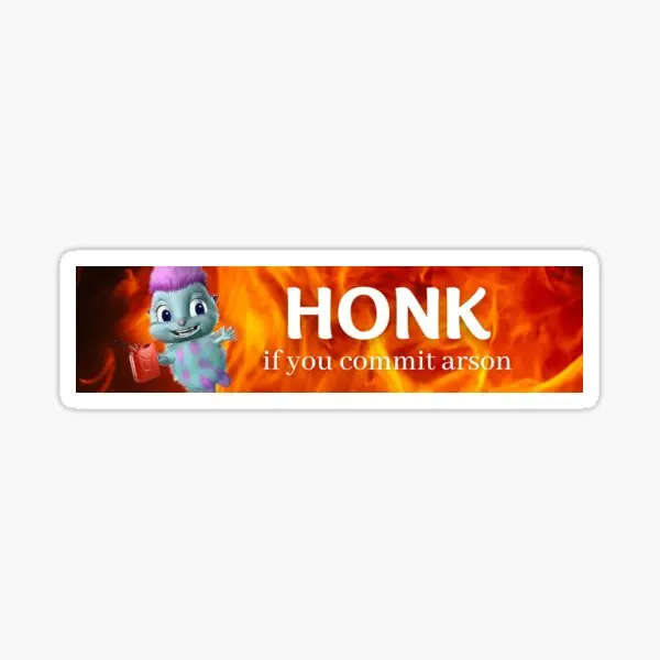 Honk If You Commit Arson Bibble 10PCS Stickers for Car Stickers Print Kid Home Cute Room Laptop Background Funny Art
Honk If You Commit Arson Bibble 10PCS Stickers for Car Stickers Print Kid Home Cute Room Laptop Background Funny Art