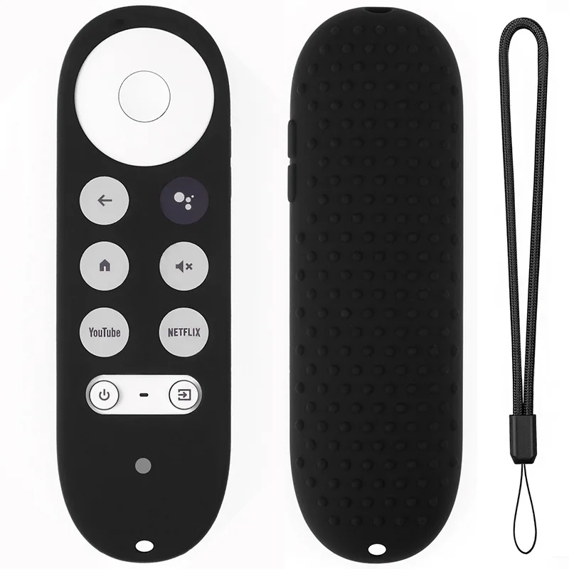 

Silicone Protective Case for Chromecast with Google TV 4K 2020 Voice Remote Control Cover Full Coverd Dustproof Sleeve