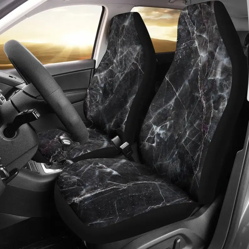 Black / Grey Stone Marble Print Car Seat Covers Pair, 2 Front Seat Covers, Car Seat Covers, Car Seat Protector, Car Accessory
Black / Grey Stone Marble Print Car Seat Covers Pair, 2 Front Seat Covers, Car Seat Covers, Car Seat Protector, Car Accessory