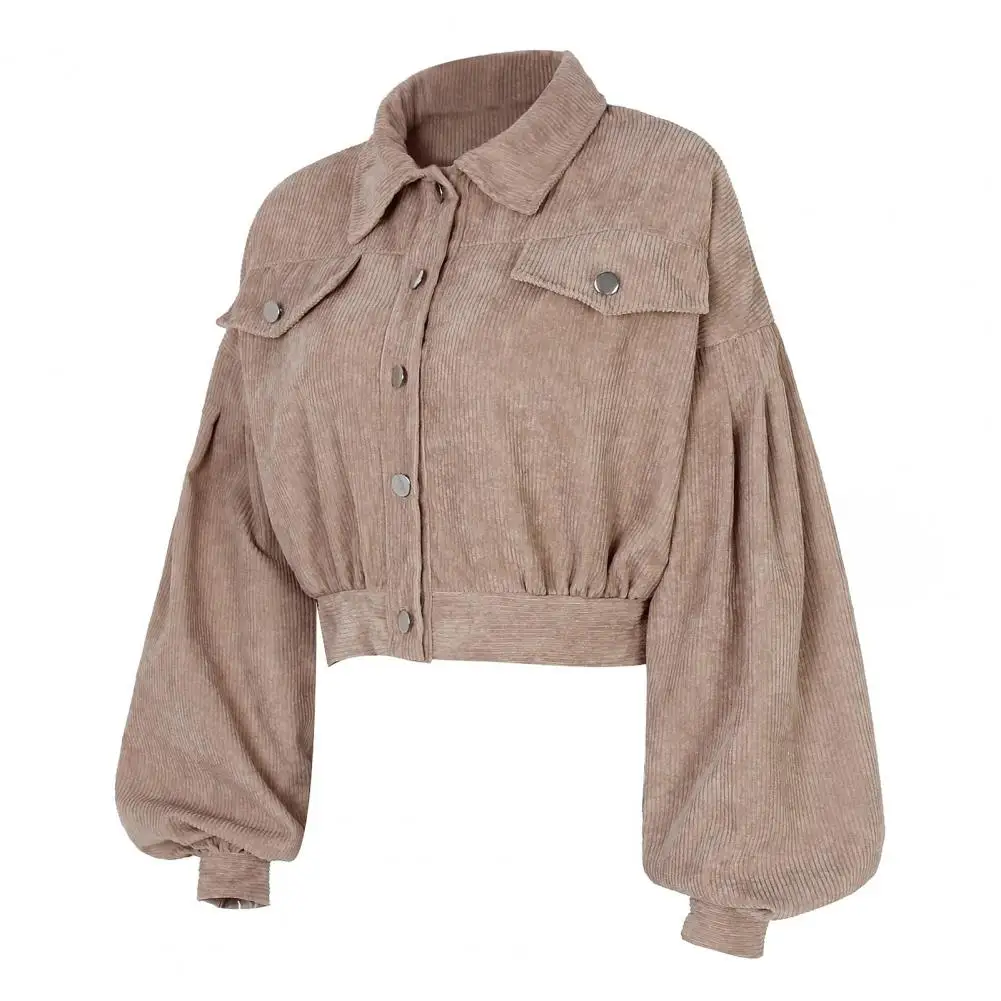 Autumn Women Jacket Vintage Corduroy Coat Stylish Autumn Women's Single Breasted Overcoat with Lantern Sleeves A Timeless
Autumn Women Jacket Vintage Corduroy Coat Stylish Autumn Women's Single Breasted Overcoat with Lantern Sleeves A Timeless