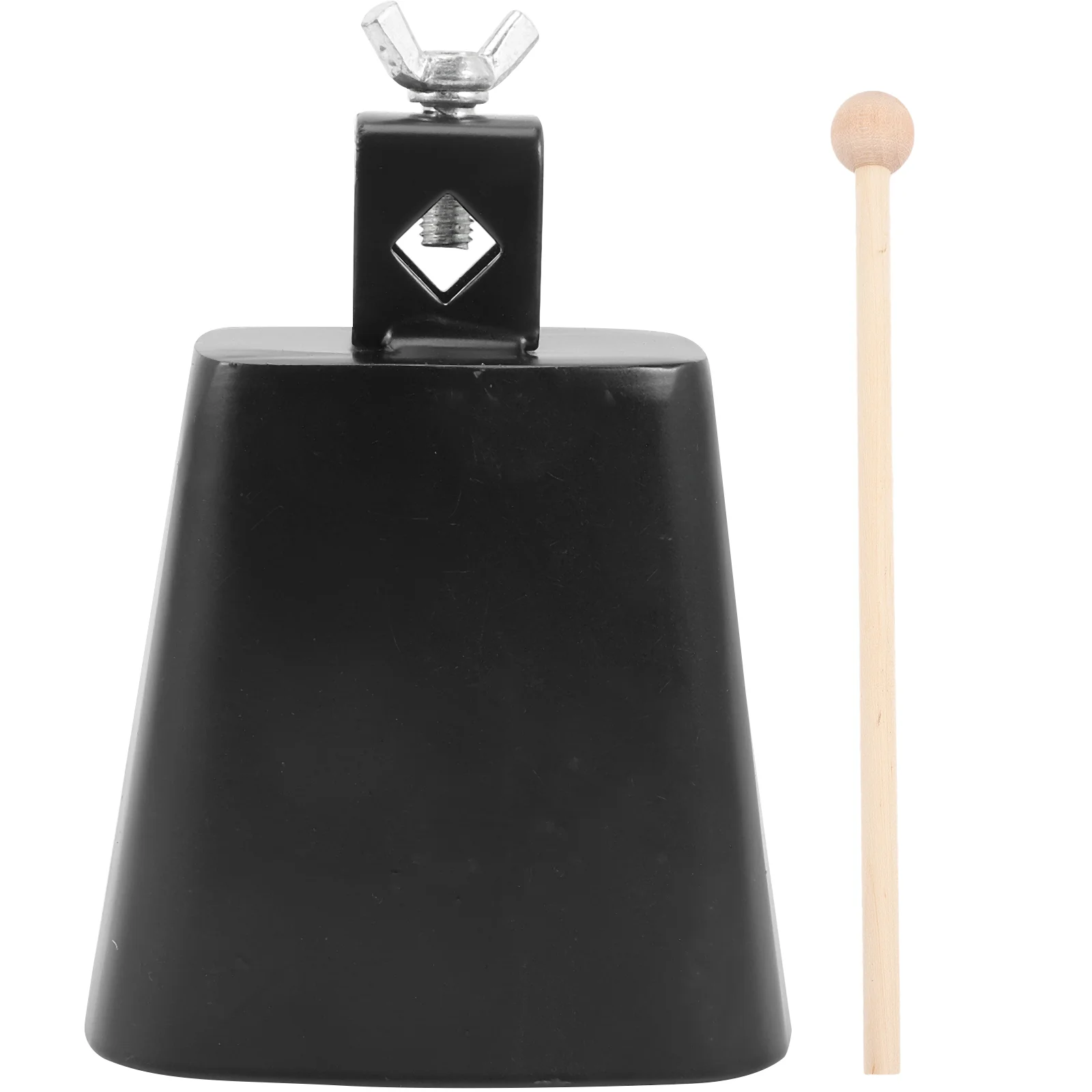 

4/5inch Metal Cowbells Cow Bell+Drumstick Metal Cow Bell Noise Maker Hand Percussion Instrument Cowbell with Stick for Drum Set