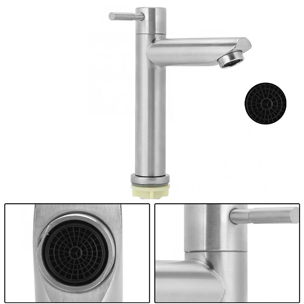 Stainless Steel Faucet G1/2 Thread Single Cold Wrench Type Water Tap Kitchen Bathroom WashBasin Sink Tap
Stainless Steel Faucet G1/2 Thread Single Cold Wrench Type Water Tap Kitchen Bathroom WashBasin Sink Tap
