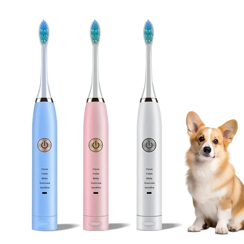 Pet Electric Toothbrush Dog Cat Teeth Cleaning Tool USB Rechargeable Electric Dog Toothbrush with Replacement Brush Head
Pet Electric Toothbrush Dog Cat Teeth Cleaning Tool USB Rechargeable Electric Dog Toothbrush with Replacement Brush Head