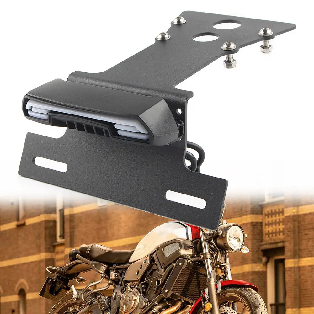 Motorcycle License Plate Bracket Holder with Taillight For Yamaha XSR900 2014+ 
Motorcycle License Plate Bracket Holder with Taillight For Yamaha XSR900 2014+