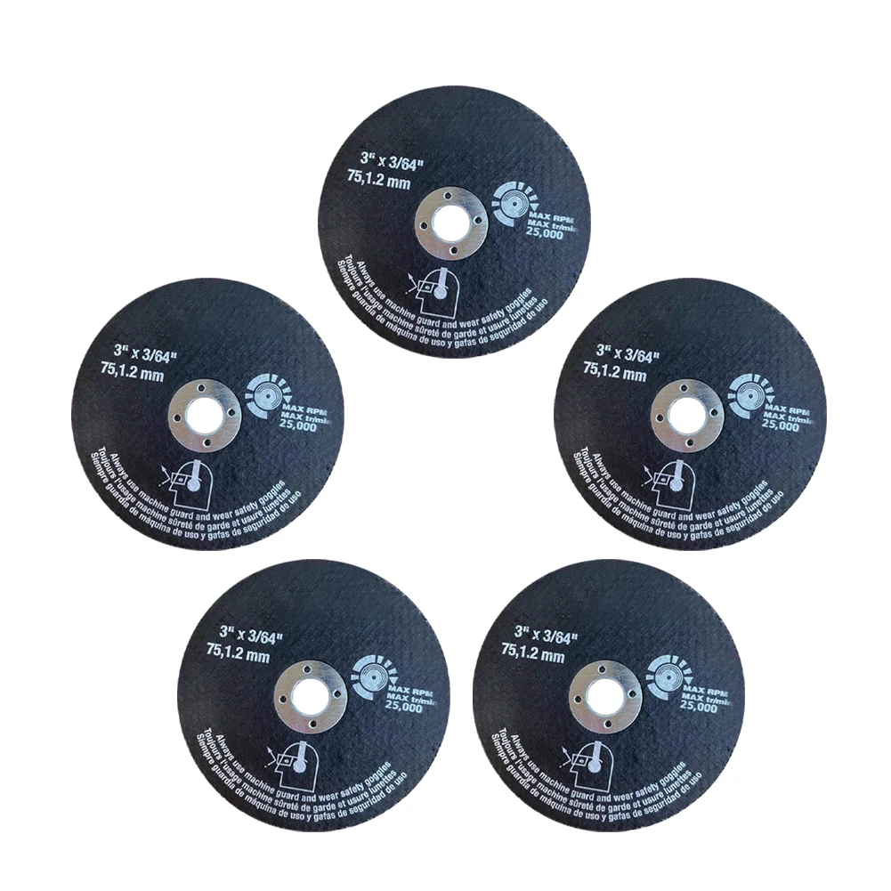 5PCS 75mm Angle Grinder Cutting Discs Fiber Reinforced Resin Circular Saw Blades Grinding Wheel For Stainless Steel Iron
5PCS 75mm Angle Grinder Cutting Discs Fiber Reinforced Resin Circular Saw Blades Grinding Wheel For Stainless Steel Iron