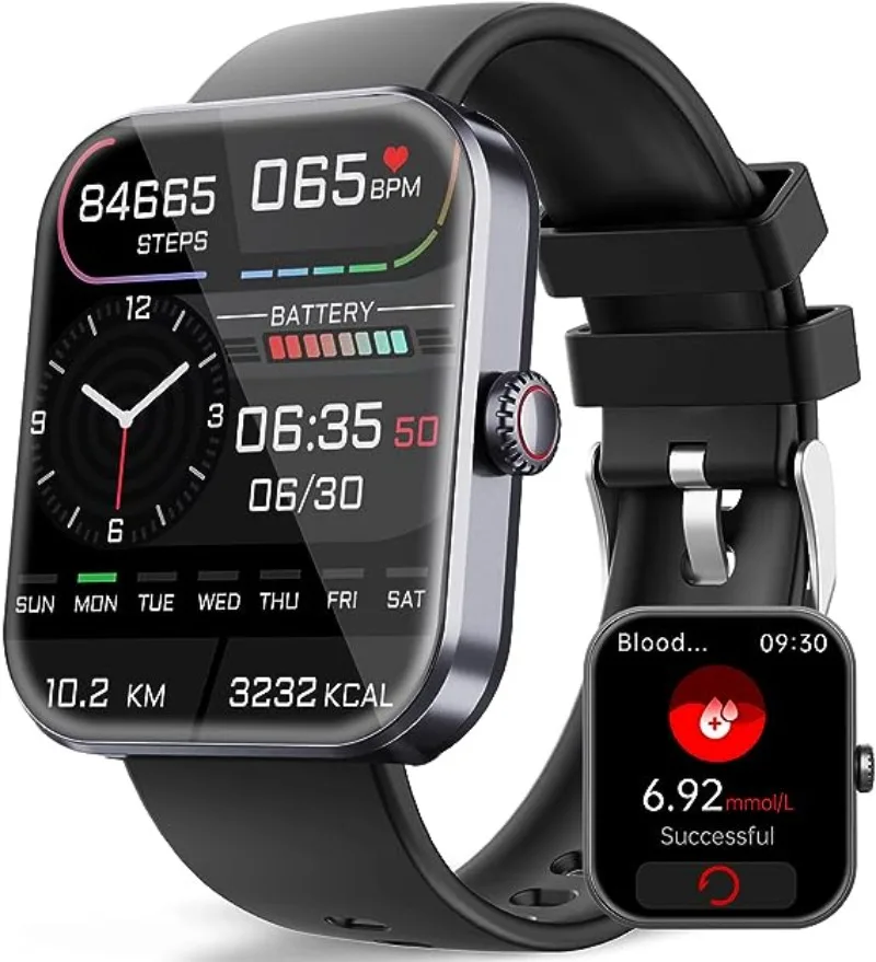 Blood Glucose Watch Sports Bluetooth Fashion Smart watch Blood Glucose Monitoring Smartwatch Blood Sugar Test Smart Watch
Blood Glucose Watch Sports Bluetooth Fashion Smart watch Blood Glucose Monitoring Smartwatch Blood Sugar Test Smart Watch