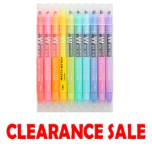 

10-colors Double-headed Art Marker Office & School Markers Set 833 Erasable Fluorescent Pen Fluorescent Pen Watercolour Drawing