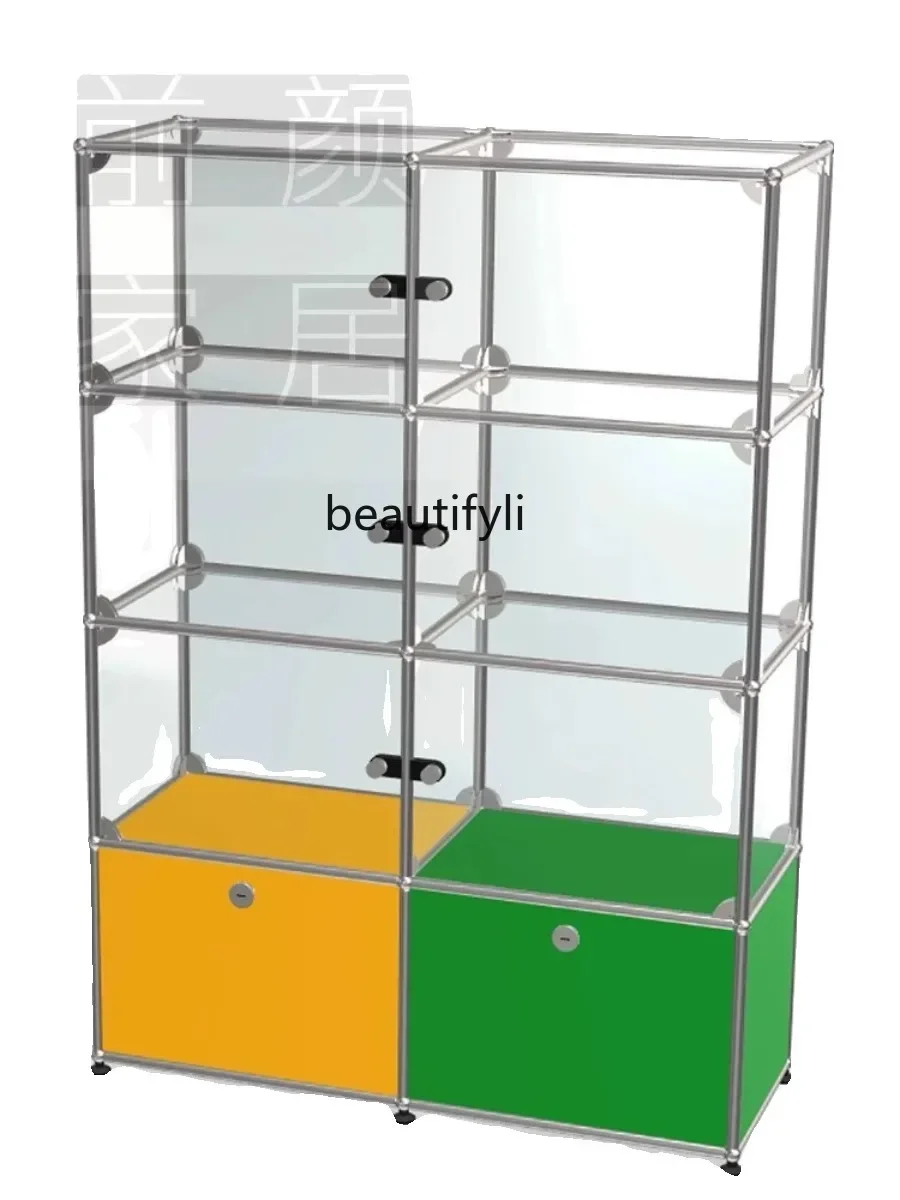 Locker Mid-Ancient Tempered Glass Cabinet Modern Module Simple Sideboard Cabinet Decorative Storage Cabinet furniture
Locker Mid-Ancient Tempered Glass Cabinet Modern Module Simple Sideboard Cabinet Decorative Storage Cabinet furniture