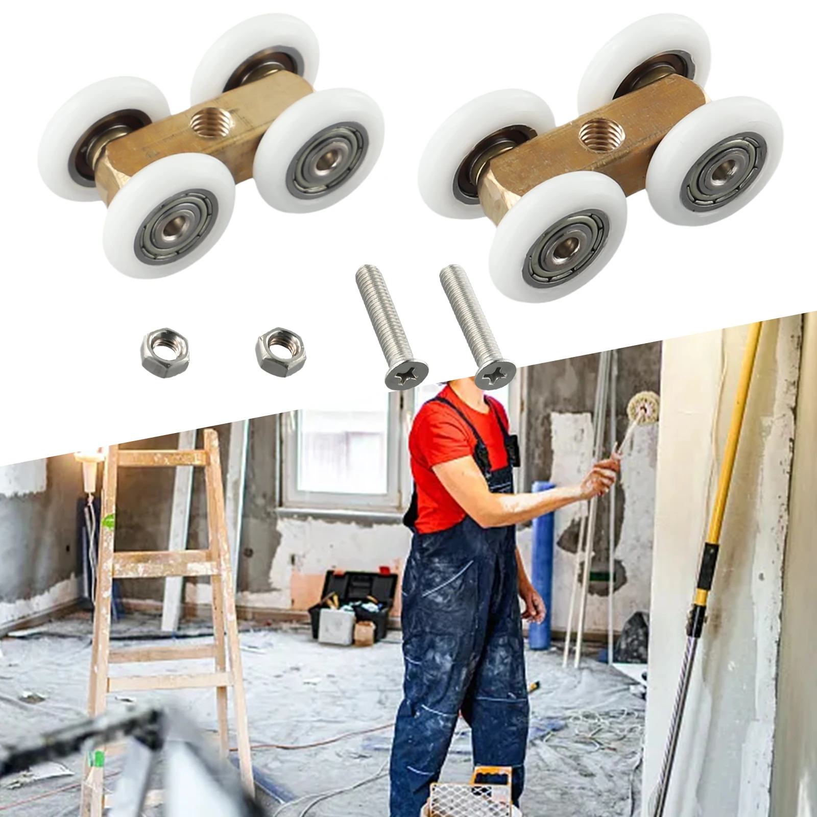 Door Hardware Roller Bathroom 4.4cmx2.2cm Adjustable Four-wheel Hanging Glass Pulley No Rust Sliding Door Roller
Door Hardware Roller Bathroom 4.4cmx2.2cm Adjustable Four-wheel Hanging Glass Pulley No Rust Sliding Door Roller