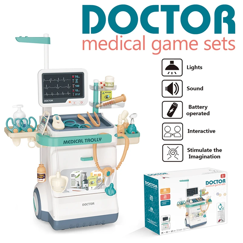 Children's Gift Kids Play Toys Doctor Toy Play Set With Light And Sound Medical game sets Medical toy
Children's Gift Kids Play Toys Doctor Toy Play Set With Light And Sound Medical game sets Medical toy