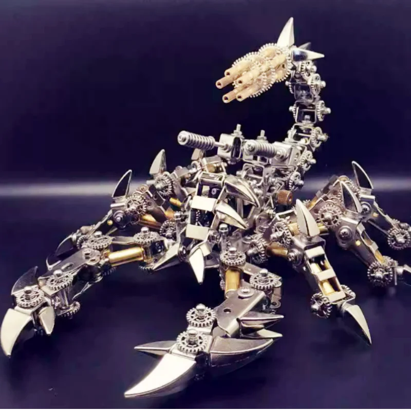 3D DIY assembly metal engine punk mecha gear model building block toy gift creative kit artisan assembled mechanical scorpion
3D DIY assembly metal engine punk mecha gear model building block toy gift creative kit artisan assembled mechanical scorpion