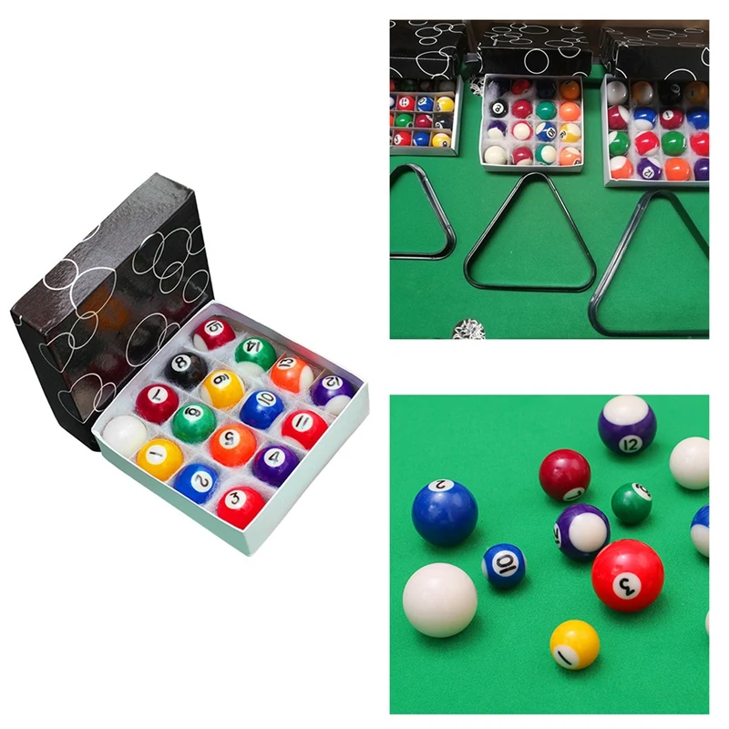 Professional Children Billiards Table Balls Set Resin Small Pool Cue Balls Full Set 16 Pcs Mini Billiard Balls Set 
Professional Children Billiards Table Balls Set Resin Small Pool Cue Balls Full Set 16 Pcs Mini Billiard Balls Set