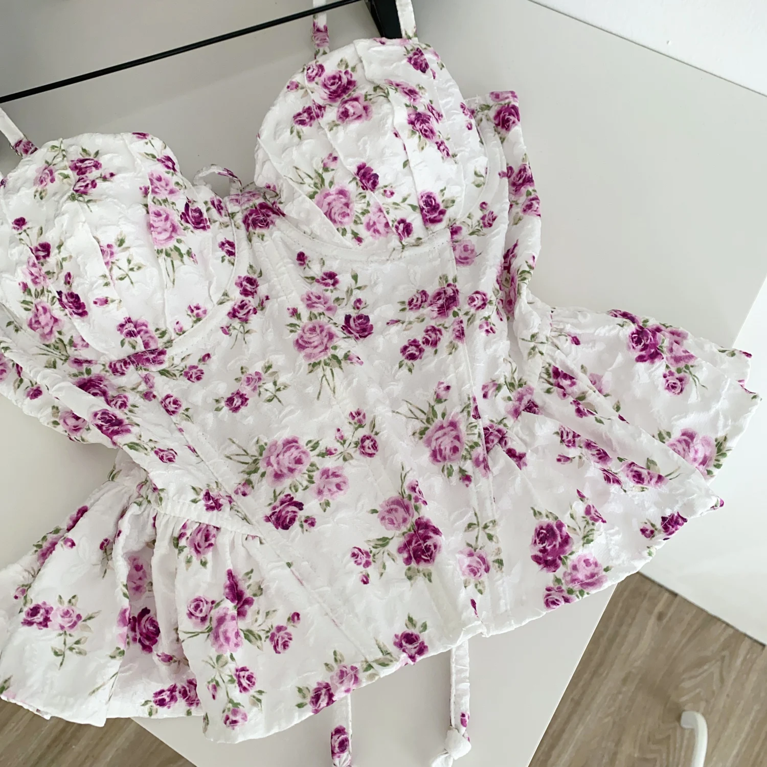 Sexy Slim Corset ruffle print Chic Korean Camis Tank Top Basic Fashion Off Shoulder Summer Women Clothing 47 S2713141cde6f45d3a9e73a7d4ad6482bc