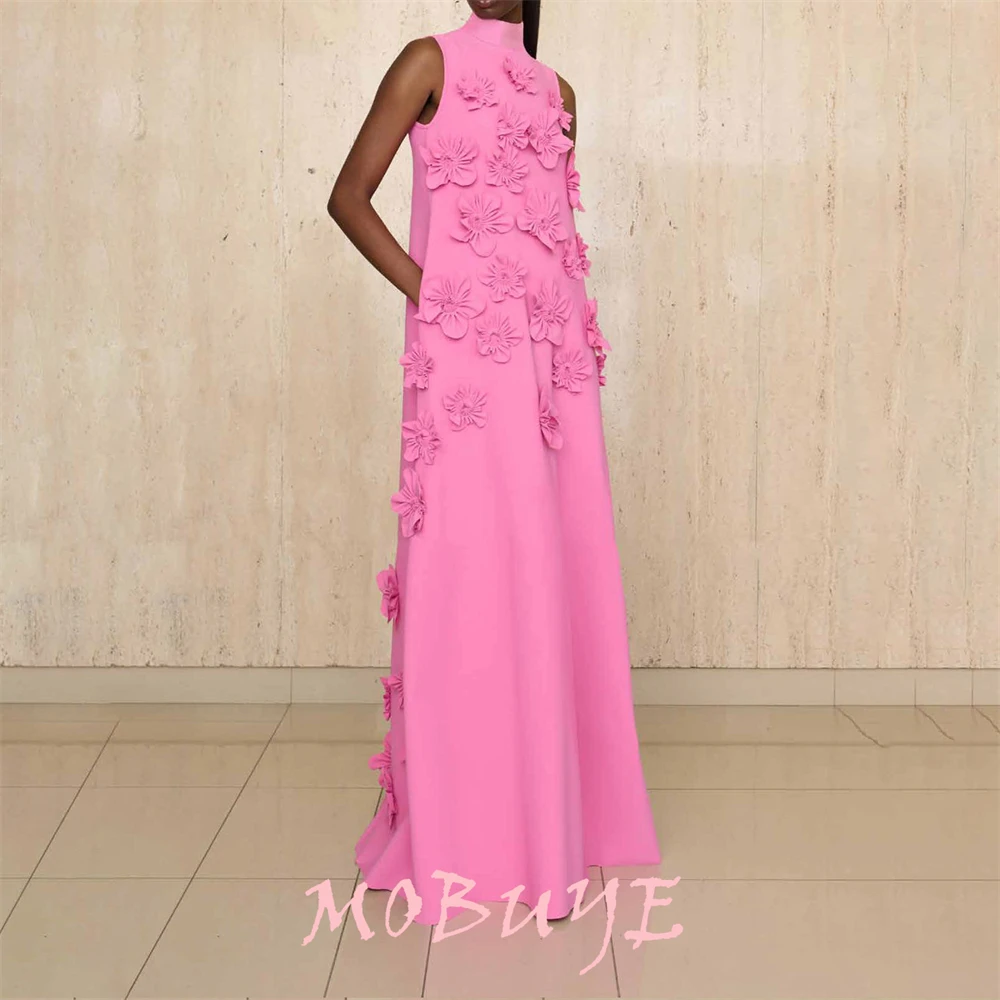 MOBUYE 2024 Popular Short Sleeves Prom Dress Floor-Length With Flowers Evening Fashion Elegant Party Dress For Women
MOBUYE 2024 Popular Short Sleeves Prom Dress Floor-Length With Flowers Evening Fashion Elegant Party Dress For Women