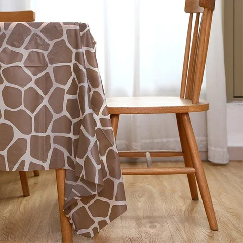 

Jungle Animals Disposable Table Cloth Woodland Safari Printed Tiger Zebra Leopard Pattern Table Cover Birthday Party Decoration