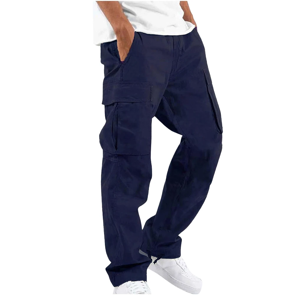 Fashion Men's Cargo Pants Workwear Pants Multi Pockets Sweatpants Drawstring Elastic Waist Active Sports Trousers For Male
Fashion Men's Cargo Pants Workwear Pants Multi Pockets Sweatpants Drawstring Elastic Waist Active Sports Trousers For Male