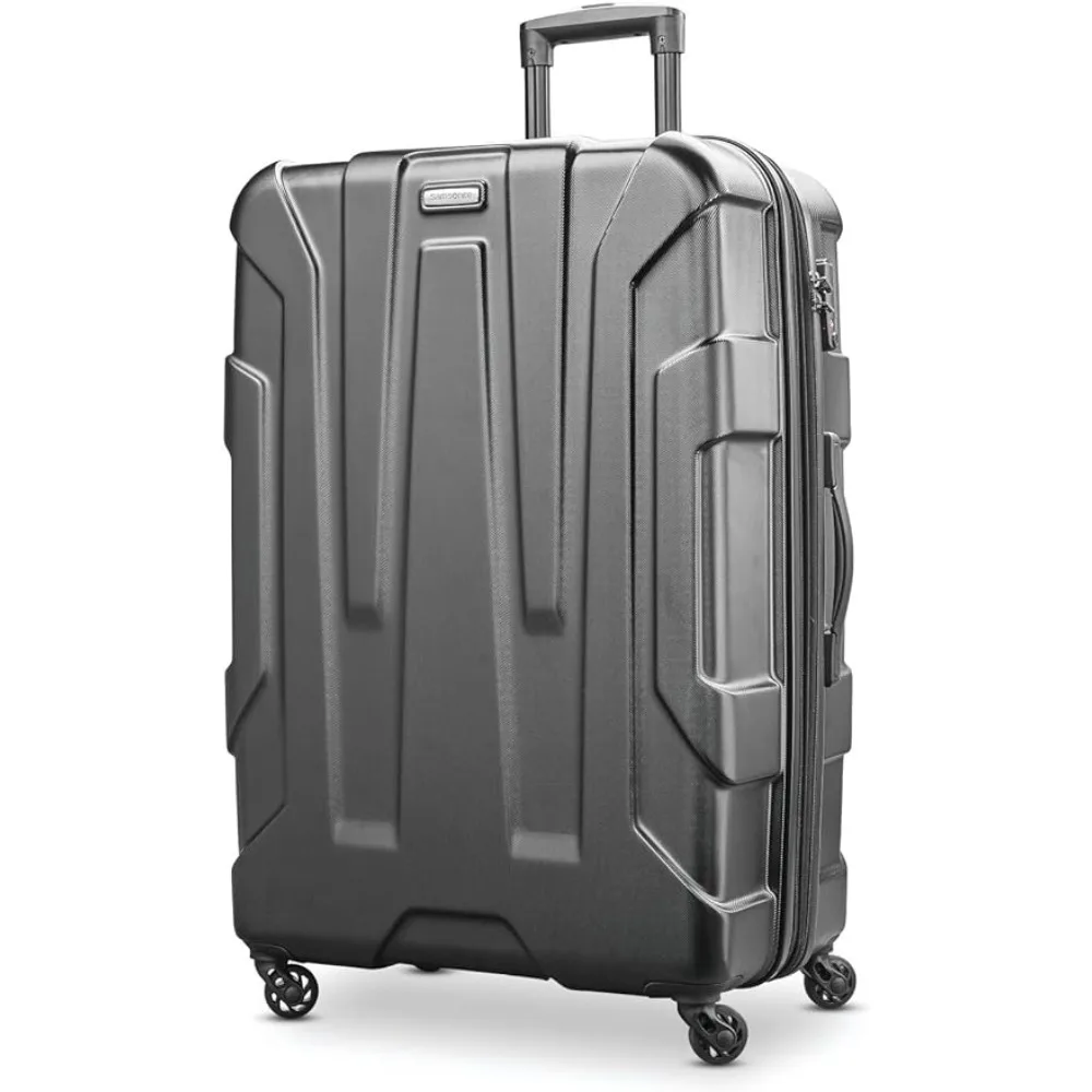 

Carry on Luggage ,Centric Hardside Expandable Luggage with Spinner Wheels, Black, Checked-Large 28-Inch