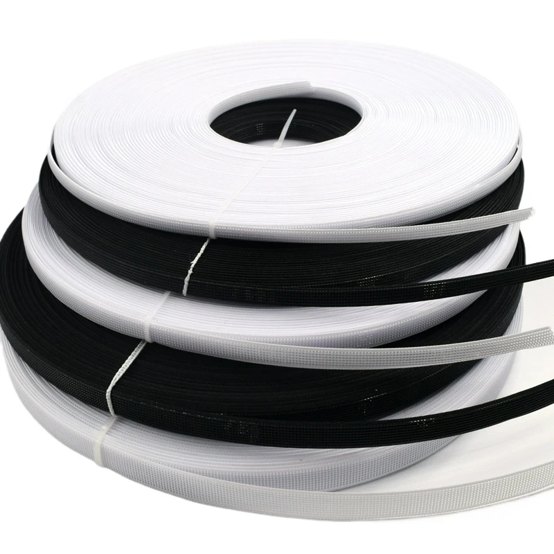 

50yards/lot 4-15mm Resin Balck White Support Shaping Wedding Dress Garment Clothing Fishbone Tailor Sewing Accessories