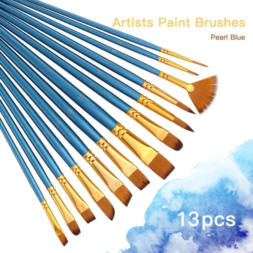 13Pcs/Set Paint Brush Sturdy 2 Colors Portable Comfortable Drawing Paint Brush for School Painting Brush Oil Painting Brush 
13Pcs/Set Paint Brush Sturdy 2 Colors Portable Comfortable Drawing Paint Brush for School Painting Brush Oil Painting Brush