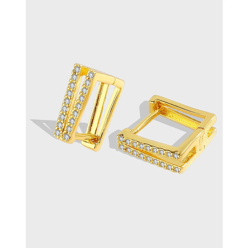 S925 sterling silver Korean square ear buckle with simple diamond embellishment and versatile earring jewelry
S925 sterling silver Korean square ear buckle with simple diamond embellishment and versatile earring jewelry