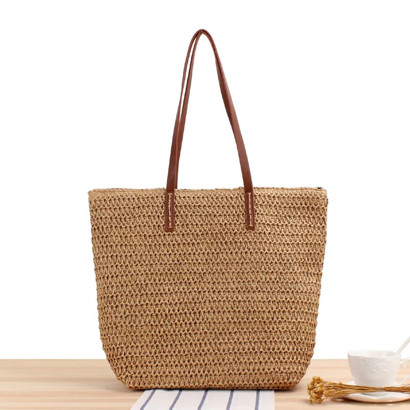 Luxury Design Straw Woven Tote Bags Summer Casual Large Capacity Handbags New Fashion Beach Women Shoulder Simple Style Shopping
Luxury Design Straw Woven Tote Bags Summer Casual Large Capacity Handbags New Fashion Beach Women Shoulder Simple Style Shopping