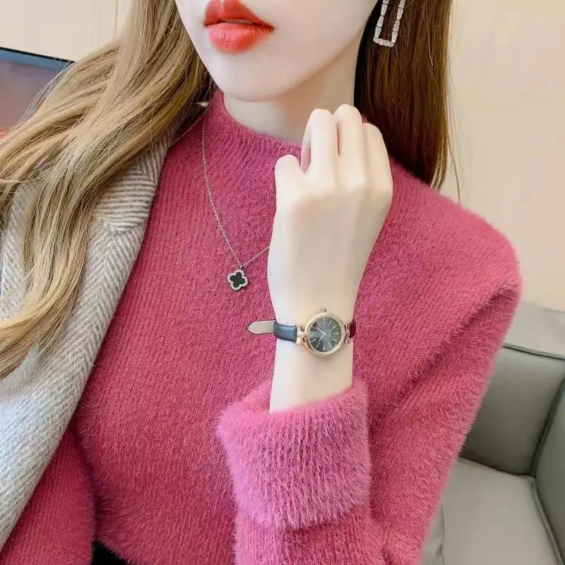 High-Collared Cashmere Sweater Wool Knit Women's Turtle Neck Pullover High-Quality Sweater Women's Winter Warm Jumper A49
High-Collared Cashmere Sweater Wool Knit Women's Turtle Neck Pullover High-Quality Sweater Women's Winter Warm Jumper A49