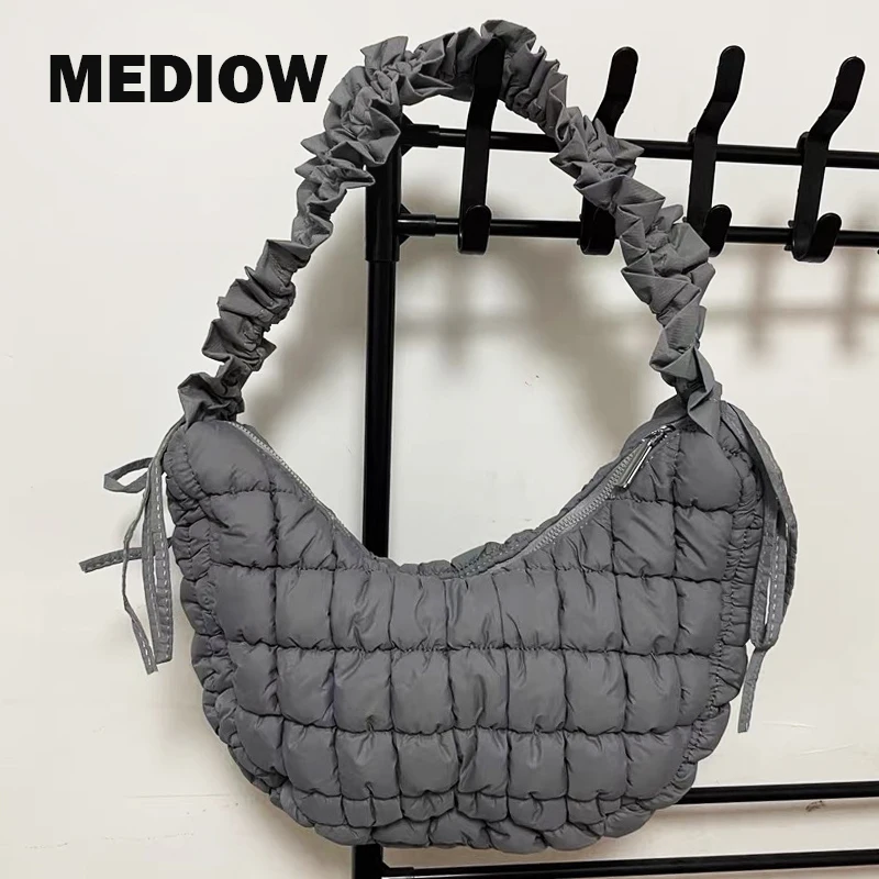 MEDIOW Korean Bags For Women Luxury Designer Handbags And Purses 2023 New In Polyester Embroidered Rhombus Ruched Strap Shoulder
MEDIOW Korean Bags For Women Luxury Designer Handbags And Purses 2023 New In Polyester Embroidered Rhombus Ruched Strap Shoulder