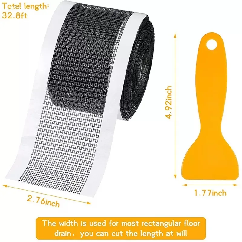

4/5/10M Strainer Kitchen Sink Sewer Outfall Stopper Bathroom Mesh Stickers Disposable Shower Floor Drain Filter Hair Catcher