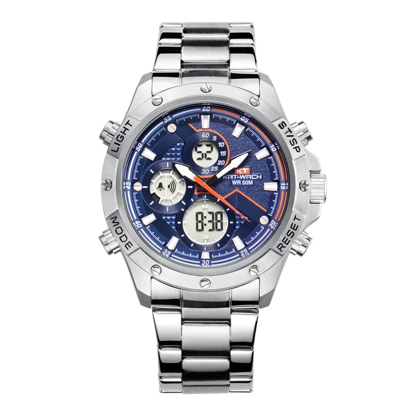 

Женские часы, мужские роскошные Брендовые спортивные кварцевые часы, подарок, военные водонепроницаемые часы с двойным механизмом и уникальным хронографом для мужчин
