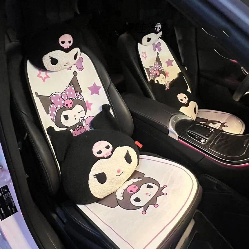 Sanrio Kuromi Kawaii Anime Car Seat Covers Interior Universal Automobiles Protector Chair Pads Accessories Seats Cover Mats Auto
Sanrio Kuromi Kawaii Anime Car Seat Covers Interior Universal Automobiles Protector Chair Pads Accessories Seats Cover Mats Auto