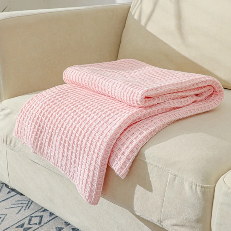 

Плетеное одеяло, мягкое легкое дышащее одеяло, идеальное покрывало для дивана, кровати, дивана, украшение для дома