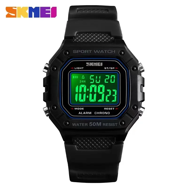 

Skmei 5Bar Waterproof Alarm Clock Fashion Military Men Digital Watch Montre Homme Outdoor Sport Watch Men Digital Watches 1496