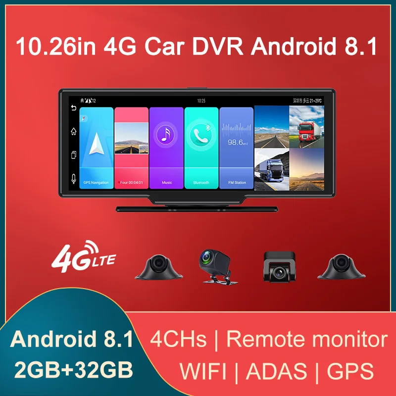HOT T99 4G Android Dash Cam Dashboard 10.26 Inch Car DVR Rearview Mirror WiFi HD Video Recorder GPS Navigation Registrator
HOT T99 4G Android Dash Cam Dashboard 10.26 Inch Car DVR Rearview Mirror WiFi HD Video Recorder GPS Navigation Registrator