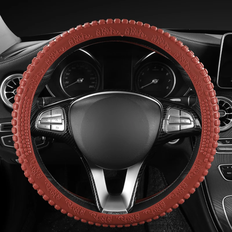 

Car steering wheel cover for Lincoln all models Navigator MKC MKS MKT MKX MKZ Aviator Nautilus car styling auto accessories