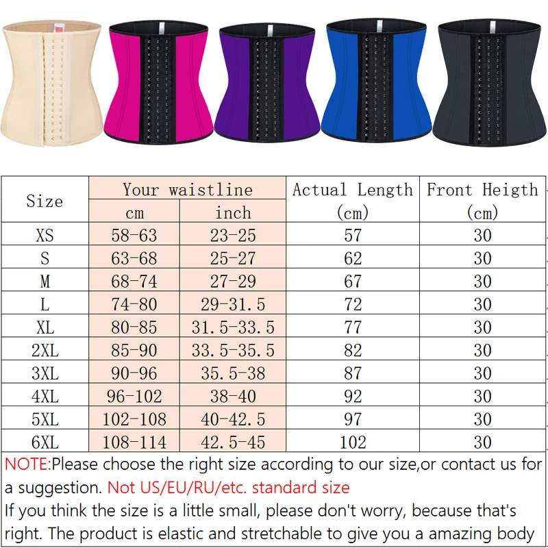 Fajas Colombians Latex Waist Trainer Cincher Long Torso Body Shapewear Women Slimming Belly Sheath Girdles Shaper 9 Steel Bones Fajas Colombians Latex Waist Trainer Cincher Long Torso Body Shapewear Women Slimming Belly Sheath Girdles Shaper 9 Steel Bones