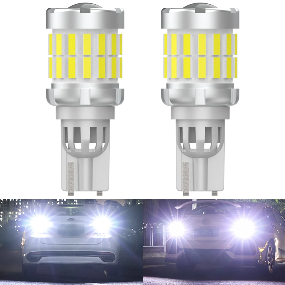 

Katur 2pcs W16W T15 LED Bulbs Canbus Error Free LED Backup Light T16 921 912 W16W LED Bulbs Car Reverse lamp 6500K White 12V