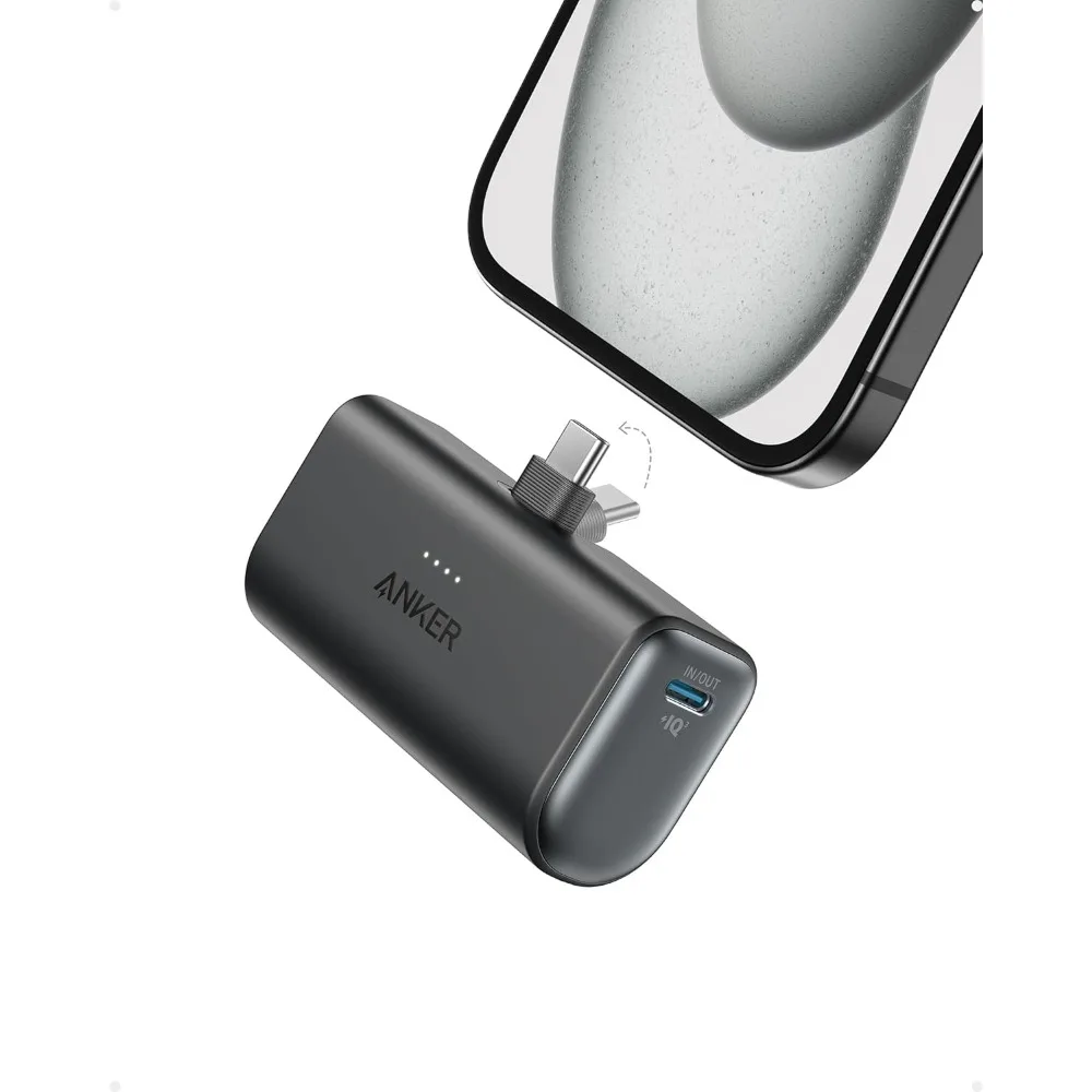 Power Bank with Built-in Foldable USB-C Connector 5000mAh Portable Charger 22.5W,for iPhone 15/15 Plus Pro Samsung S22/23 Series
Power Bank with Built-in Foldable USB-C Connector 5000mAh Portable Charger 22.5W,for iPhone 15/15 Plus Pro Samsung S22/23 Series