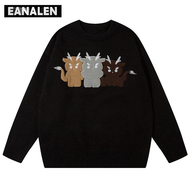 Harajuku Cartoon Anime Graphic Knitted Sweater Men's Winter Oversized Casual Designer Vintage Pullover Grandpa Sweater Women's
Harajuku Cartoon Anime Graphic Knitted Sweater Men's Winter Oversized Casual Designer Vintage Pullover Grandpa Sweater Women's