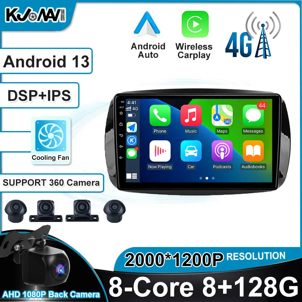 Carpaly Car Radio Auto Stereo GPS Navigation Android 13 Bluetooth For Mercedes Benz Smart C453 A453 W453 2014-2020
Carpaly Car Radio Auto Stereo GPS Navigation Android 13 Bluetooth For Mercedes Benz Smart C453 A453 W453 2014-2020