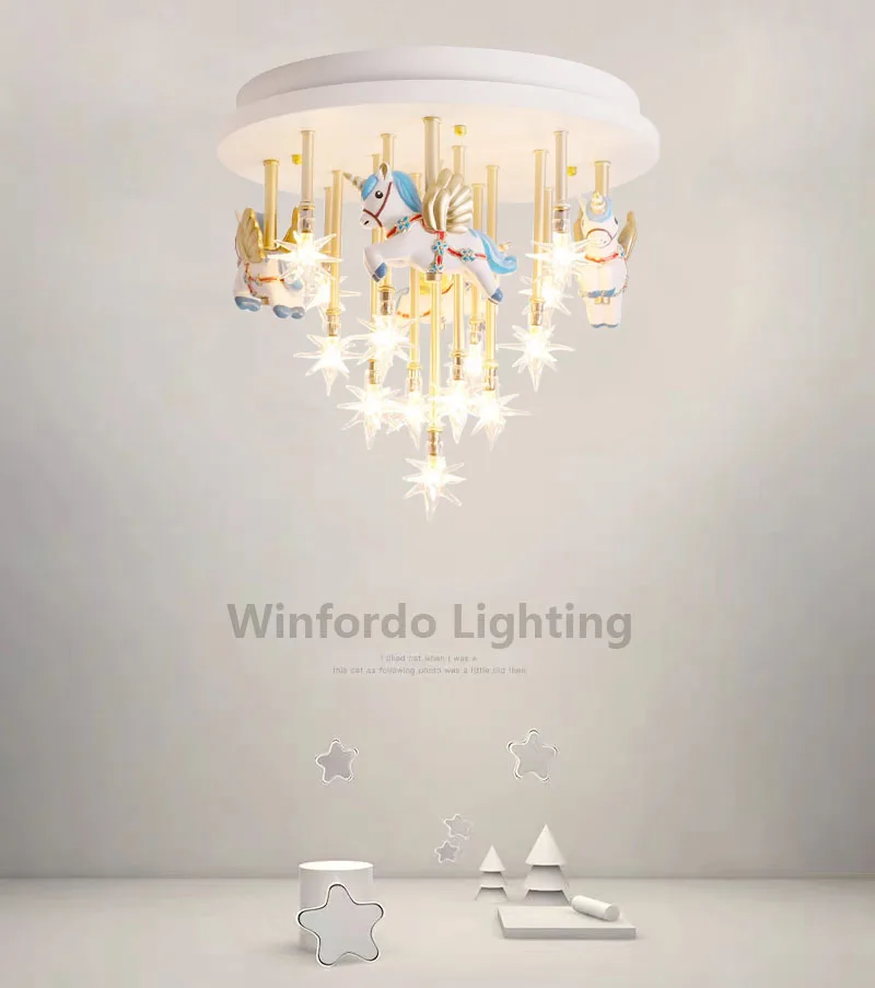 Pendant Lamp For Children Merry Go Round LED Cute Bedroom Lights For Baby Room Light For Kids Room LightingKids' Lamp
Pendant Lamp For Children Merry Go Round LED Cute Bedroom Lights For Baby Room Light For Kids Room LightingKids' Lamp
