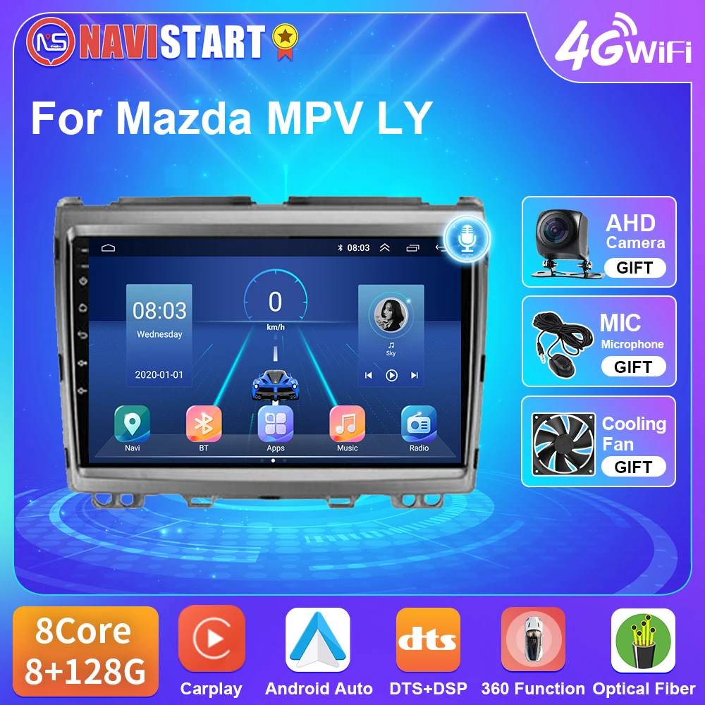 NAVISTART Android 2din Car Multimedia Player For Mazda MPV LY 2006 - 2016 Carplay Navigation GPS DSP Radio Tape Recorder No DVD 
NAVISTART Android 2din Car Multimedia Player For Mazda MPV LY 2006 - 2016 Carplay Navigation GPS DSP Radio Tape Recorder No DVD
