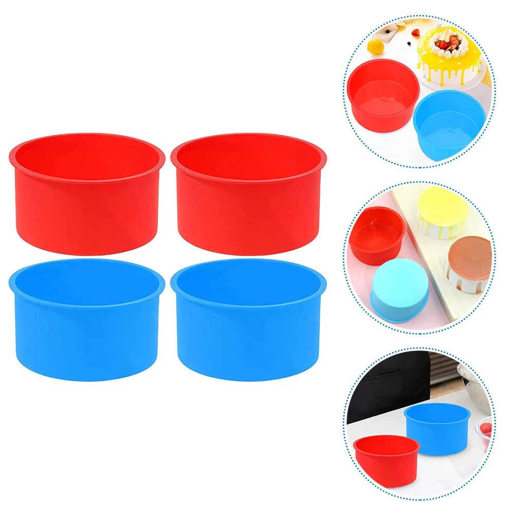 4 Pcs Baking Pan Inch Silicone Bakeware DIY Molds Cake Multifunction Multi-function Chocolate Candy Cookie Making
4 Pcs Baking Pan Inch Silicone Bakeware DIY Molds Cake Multifunction Multi-function Chocolate Candy Cookie Making