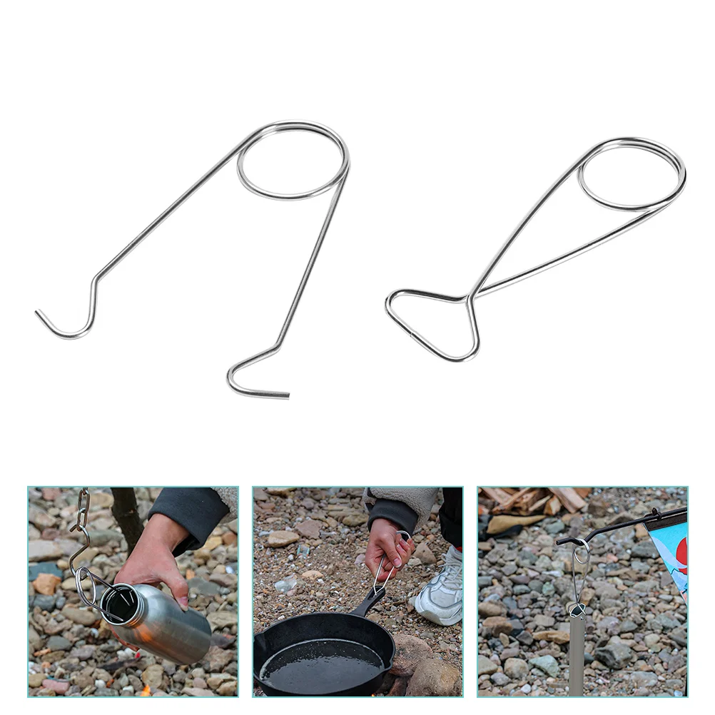 2 Pcs Cup Hook Stainless Steel Hangers Fish Lip Gripper Bottle Rack Mouth Spreaders Camping Pot Outdoor Cooker Multi-functional
2 Pcs Cup Hook Stainless Steel Hangers Fish Lip Gripper Bottle Rack Mouth Spreaders Camping Pot Outdoor Cooker Multi-functional