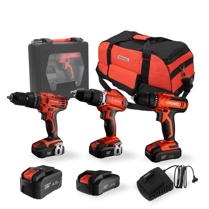 KAFUWELL PA4219-21 Electric Tools Set 3 In One Brushless Combo Kits 3-piece 20v Lithium Ion Cordless Tools
KAFUWELL PA4219-21 Electric Tools Set 3 In One Brushless Combo Kits 3-piece 20v Lithium Ion Cordless Tools