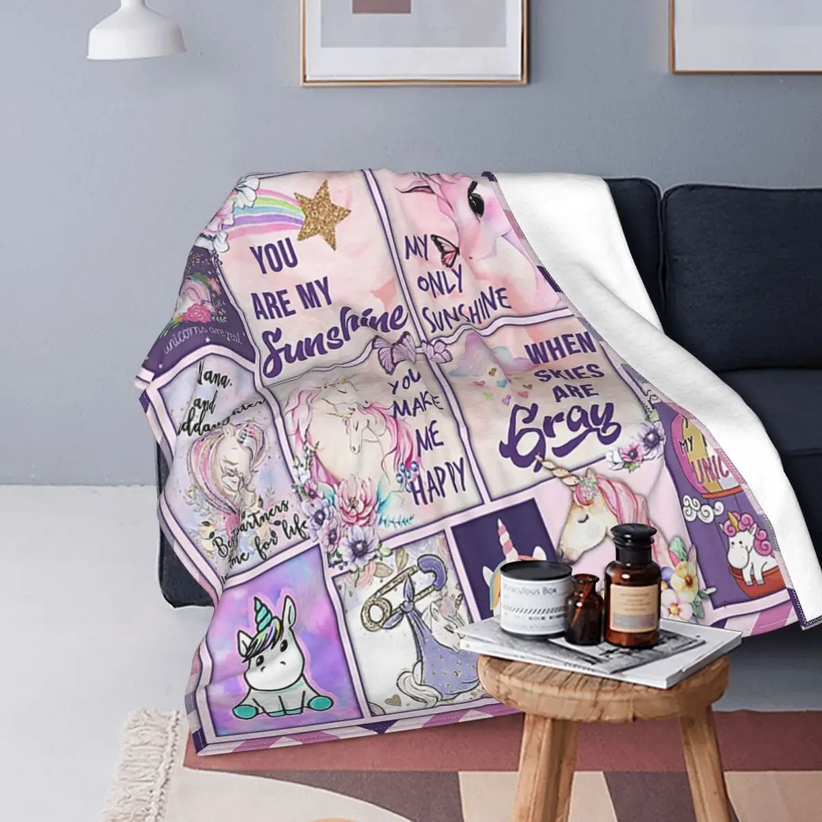 Unicorns Are Real Best Gift For Granddaughter Letter Blankets Express Love Plaid Throw Blankets for Bedding Couch Bedding Throws
Unicorns Are Real Best Gift For Granddaughter Letter Blankets Express Love Plaid Throw Blankets for Bedding Couch Bedding Throws