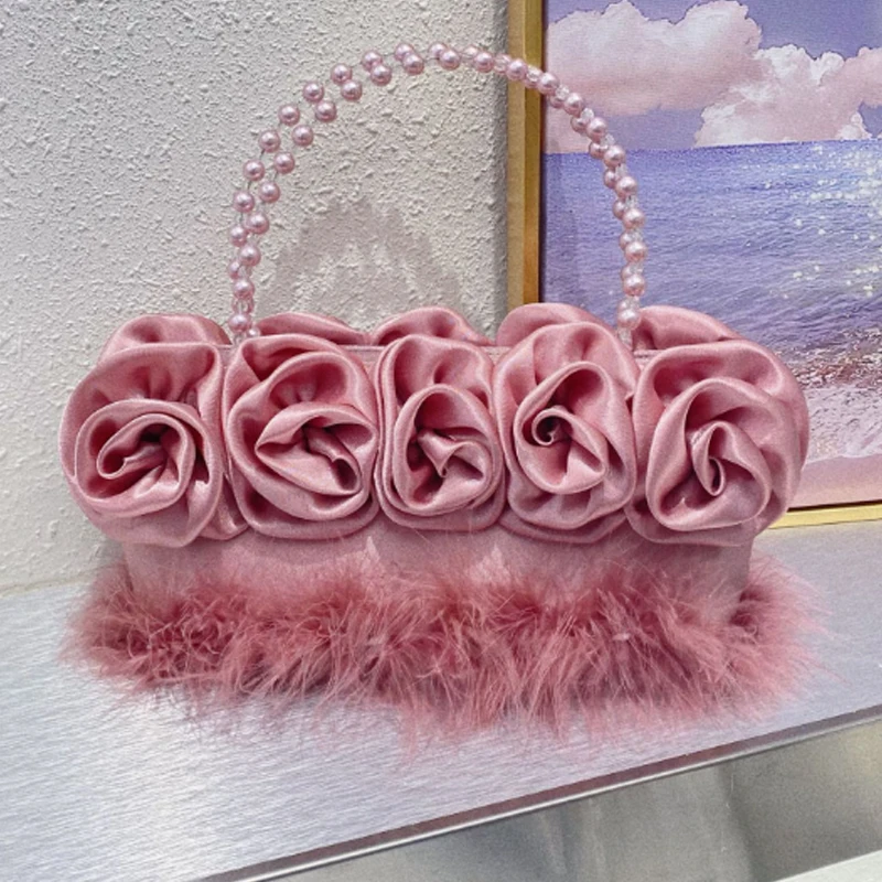 Роскошная дизайнерская плетеная вручную женская сумка с цветами, Модная шелковая сумка-тоут, плюшевая сумка-мешок с жемчугом, вечерняя сумка-клатч
Роскошная дизайнерская плетеная вручную женская сумка с цветами, Модная шелковая сумка-тоут, плюшевая сумка-мешок с жемчугом, вечерняя сумка-клатч