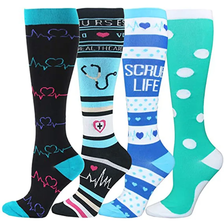 Sports Elastic Compression Socks 4 pairs Nurse Leg Guards High Long Tube Running Compression stockings Calf Socks Wholesale
Sports Elastic Compression Socks 4 pairs Nurse Leg Guards High Long Tube Running Compression stockings Calf Socks Wholesale