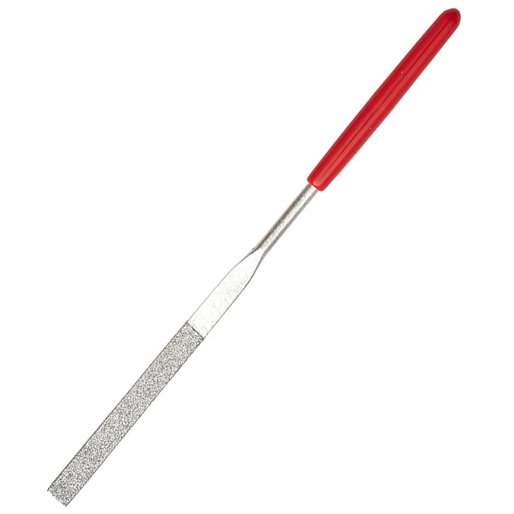 

Нескользящая пилка для игл, ручной инструмент, металлический камень, шлифовальная пластиковая ручка, красный инструмент, 0,12*5,51 дюйма, 140 мм, 2 шт., прочный