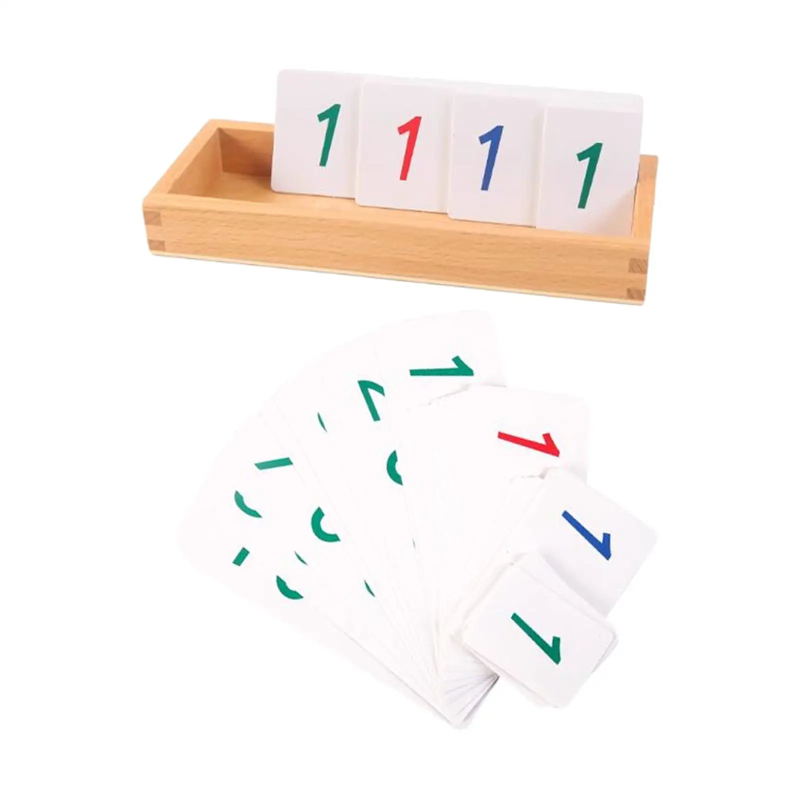 

Number Cards with box Math Number Cards Childcare Institutions Gift