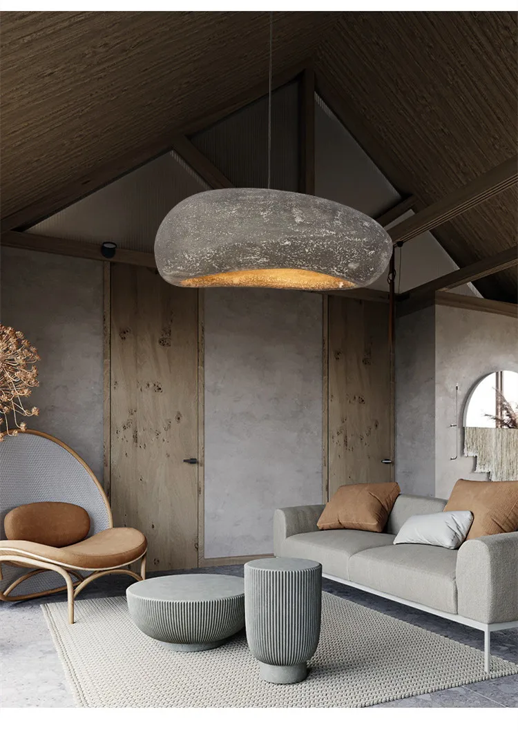 Nordic Handmade Wabi Sabi Restaurant Chandelier Japan Style Indoor Loft LED Hanging Light Kitchen Island Cafe Shope Pendant Lamp Nordic Handmade Wabi Sabi Restaurant Chandelier Japan Style Indoor Loft LED Hanging Light Kitchen Island Cafe Shope Pendant Lamp